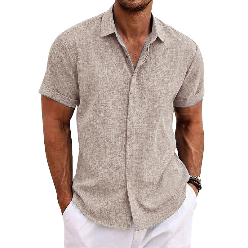 Men's Linen Short Sleeve Shirt