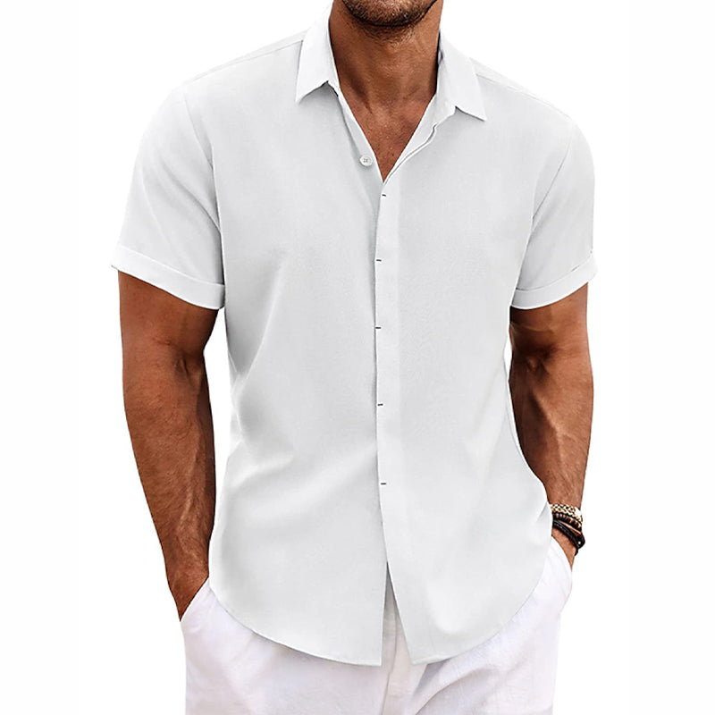 Men's Linen Short Sleeve Shirt