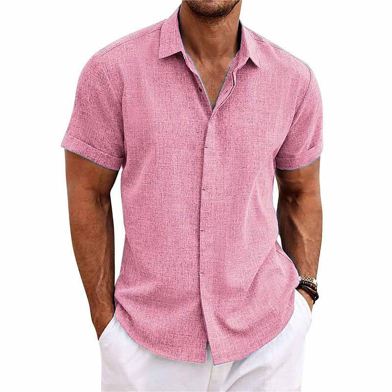Men's Linen Short Sleeve Shirt
