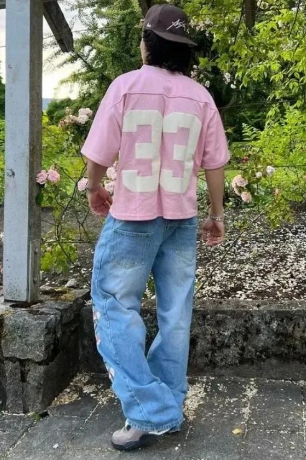 Jean brodé « Blossom »