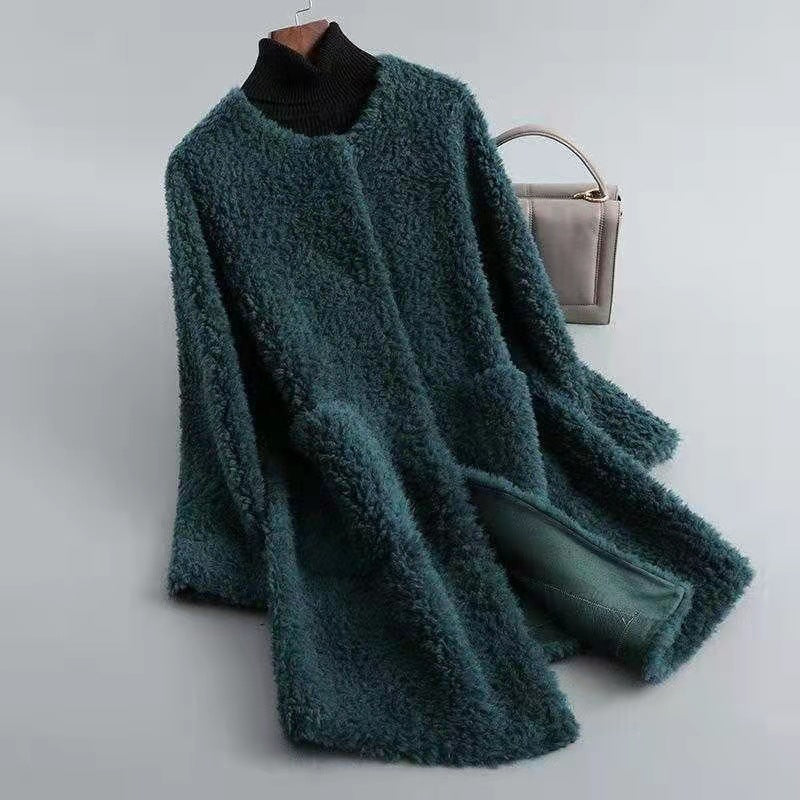 Manteau en peau lainée Linda