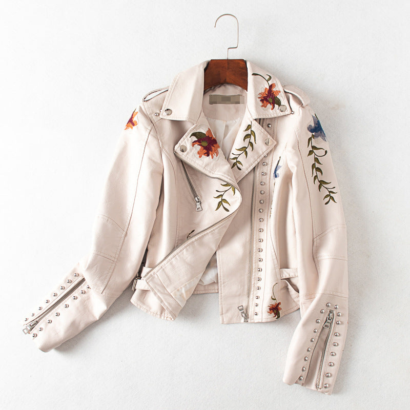 Veste en cuir Lauren