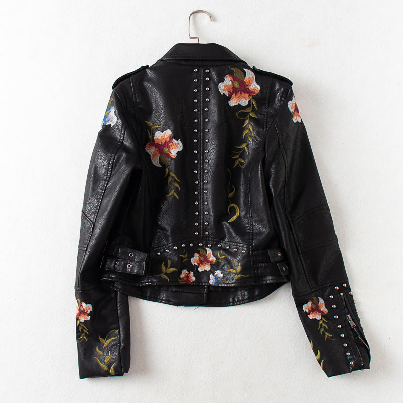 Veste en cuir Lauren