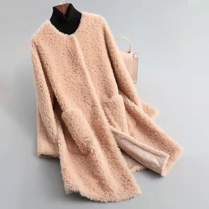 Manteau en peau lainée Linda