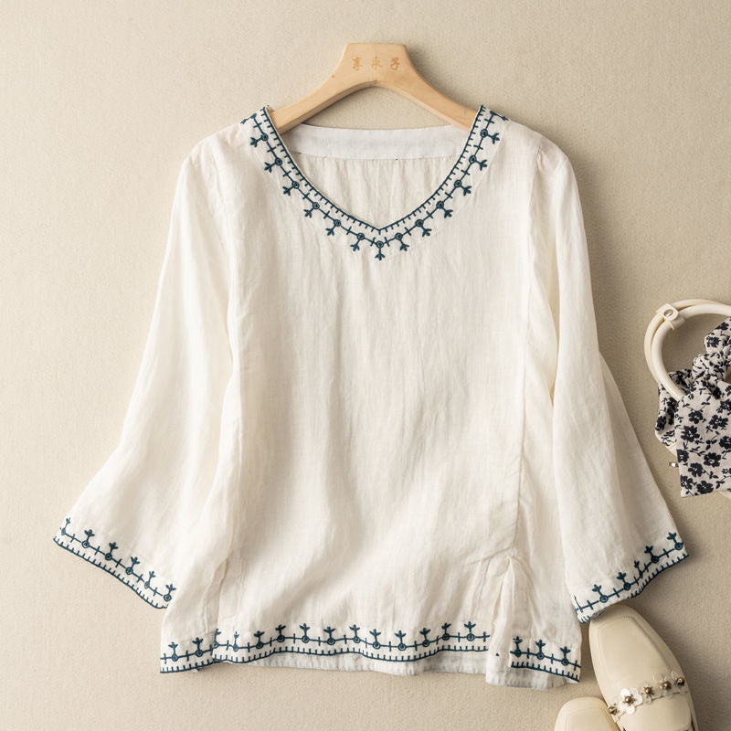 Chemise en lin Leah