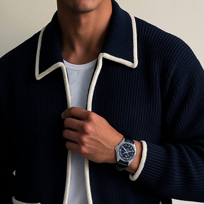 Men's Zipper Sweater Cardigan
