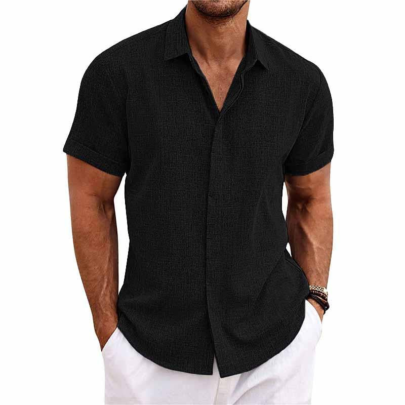 Men's Linen Short Sleeve Shirt