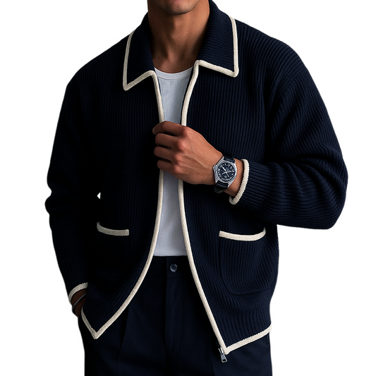 Men's Zipper Sweater Cardigan
