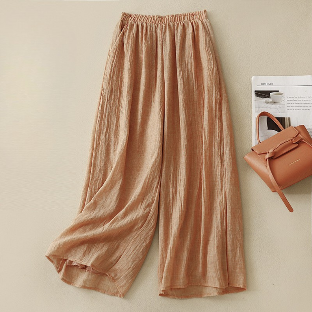 Pantalon en lin Sabrina