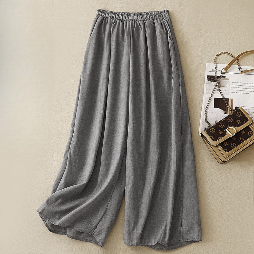 Pantalon en lin Sabrina