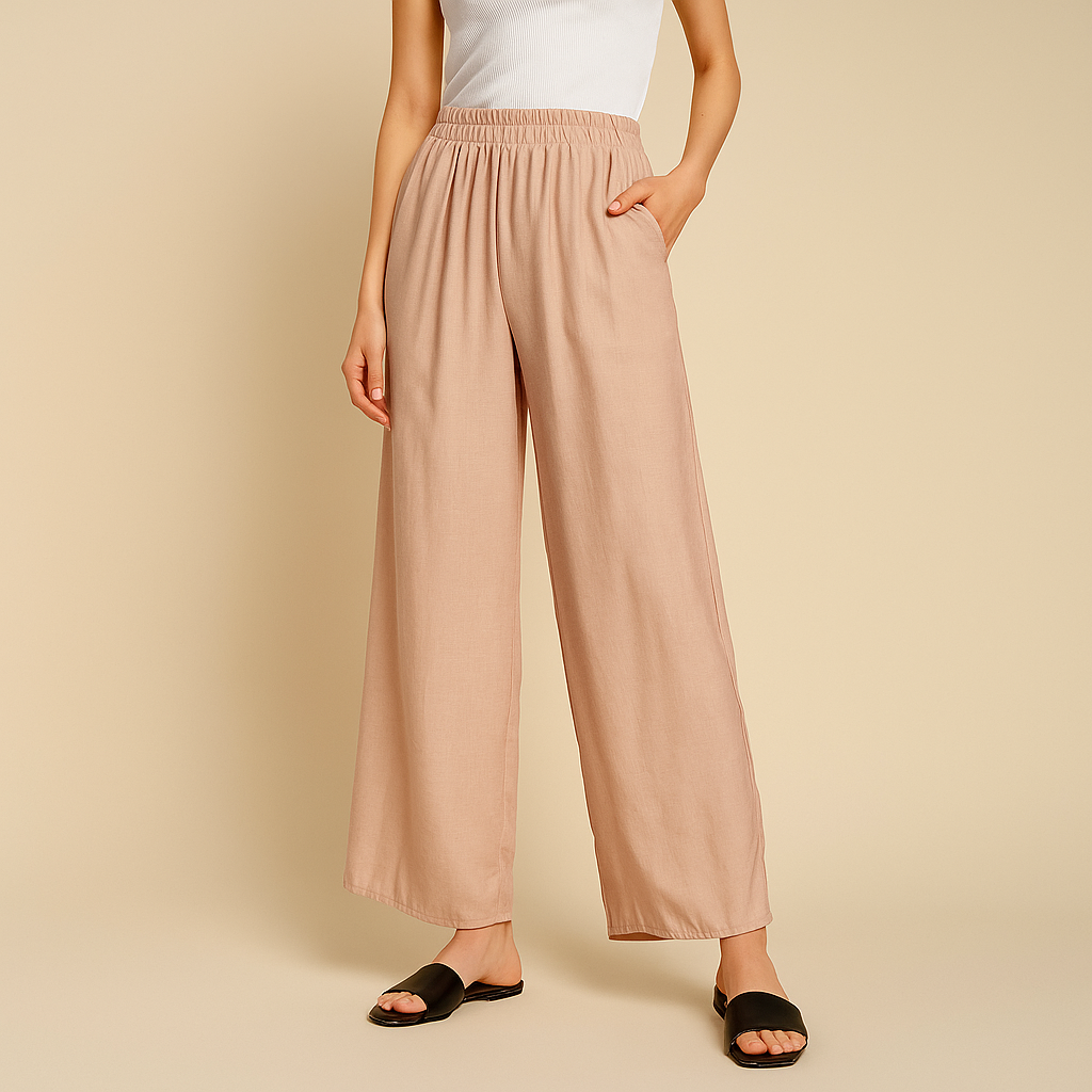 Pantalon en lin Sabrina