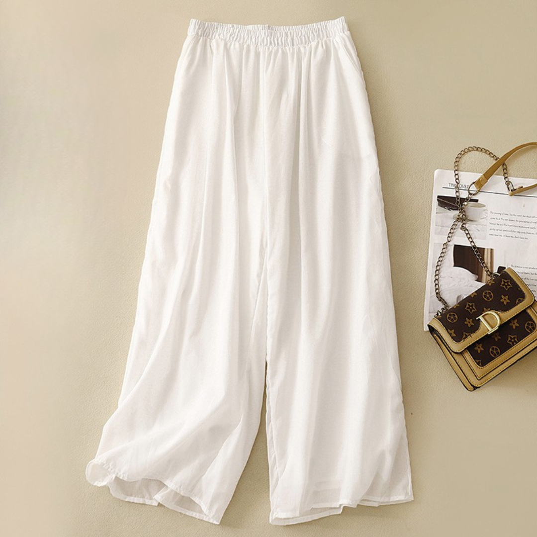 Pantalon en lin Sabrina