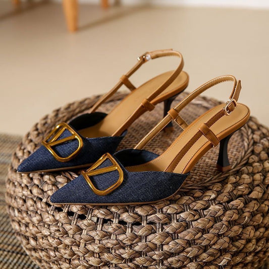 Escarpins en jean Audrey