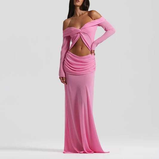 Robe à épaules dénudées Athena