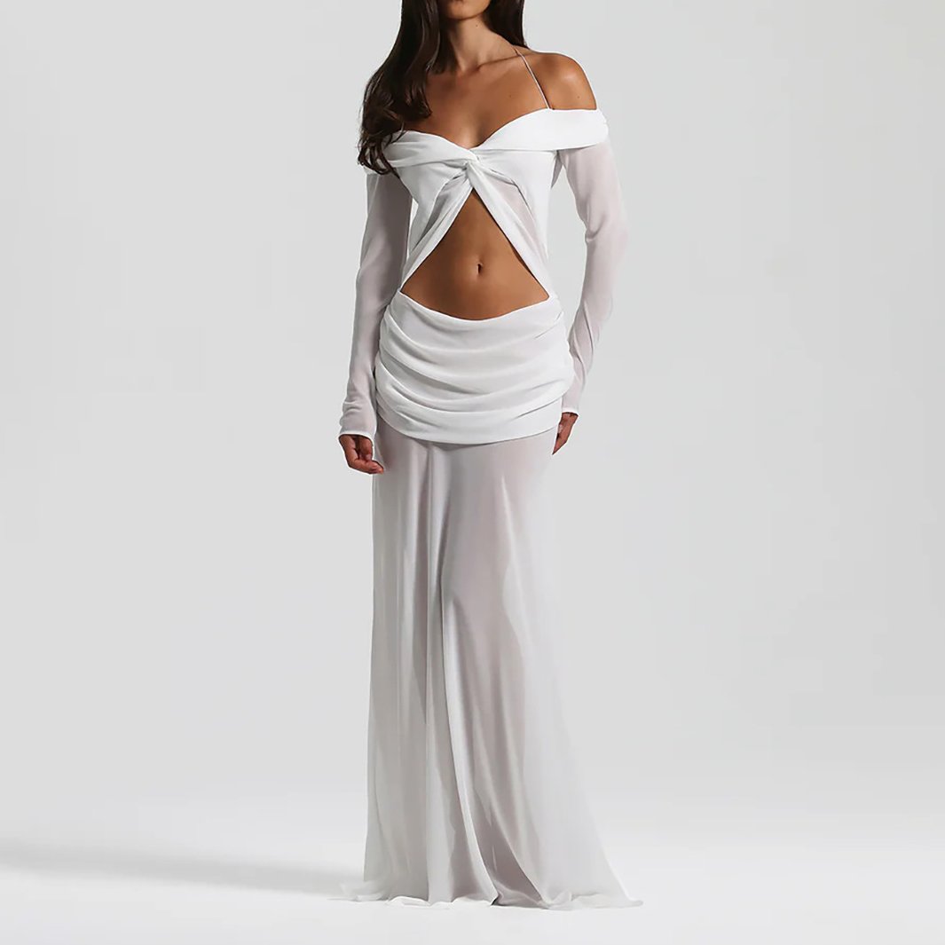 Robe à épaules dénudées Athena