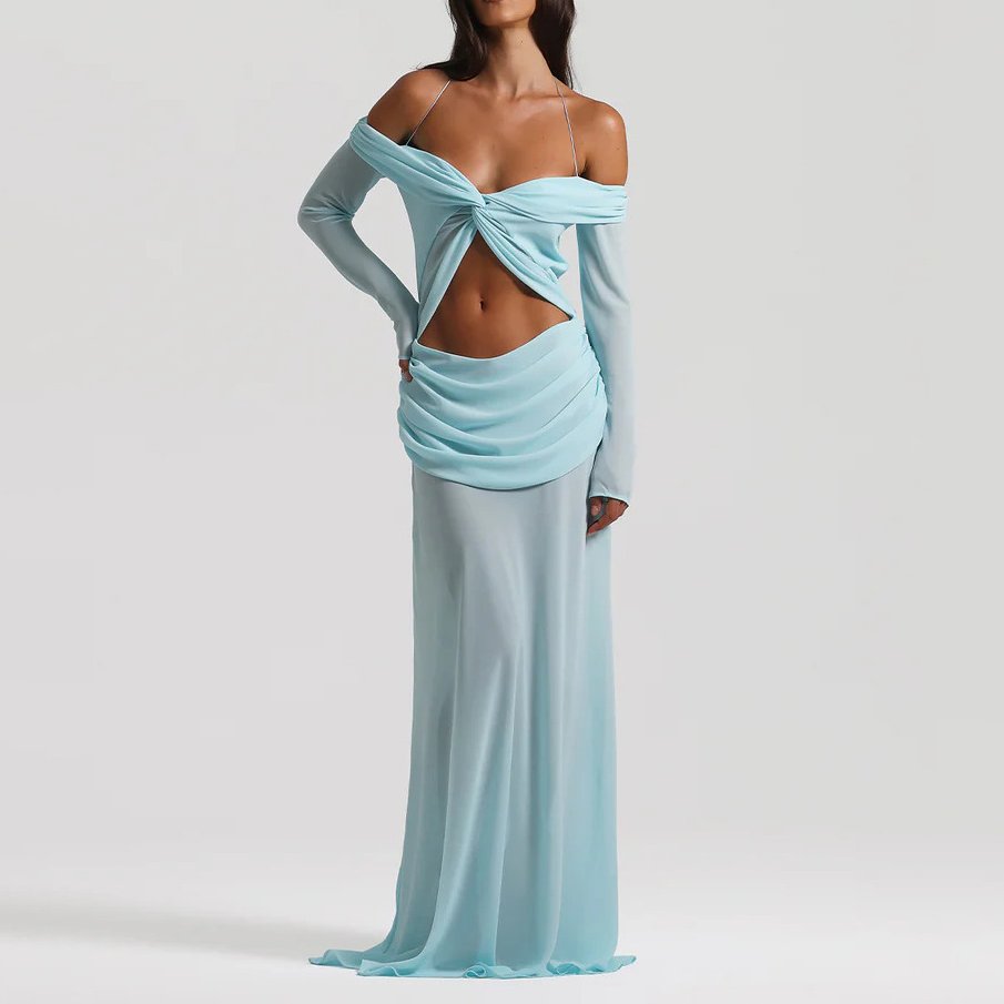 Robe à épaules dénudées Athena