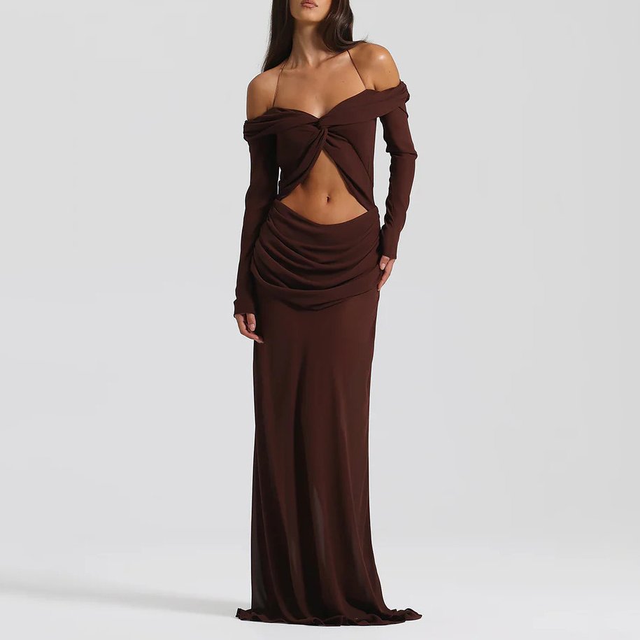 Robe à épaules dénudées Athena