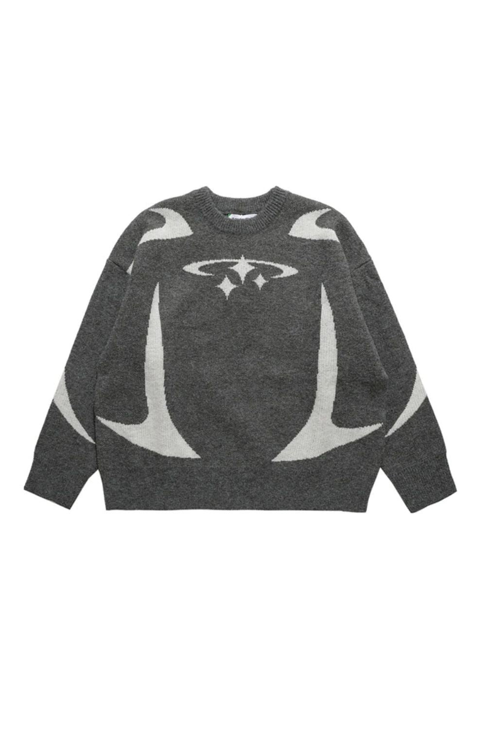 PULL EN MAILLE ÉTOILES Y2K
